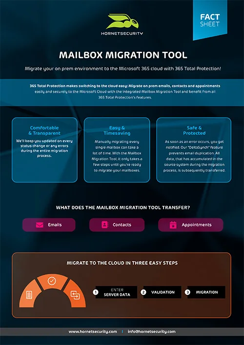 Fact Sheet Mailbox Migration Tool