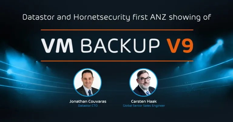 First ANZ showing of VM Backup V9 Webinar