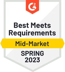 G2 - Best Meets Requirements, Mid Market, 365TB