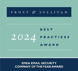 Frost & Sullivan Best Practices Award 2024 - EMEA Email Security Company of the Year