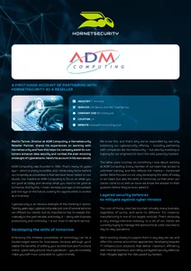 ADM Computing & Hornetsecurity Case Study