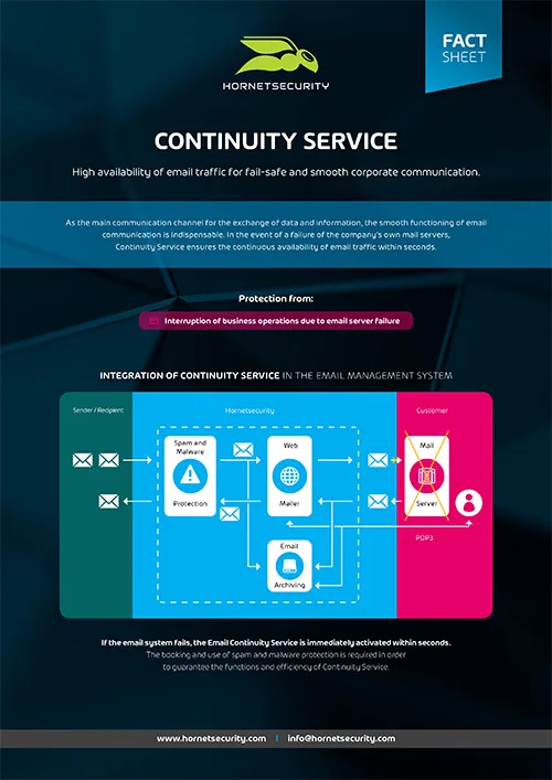 Fact Sheet Continuity Service