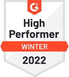 G2 - High Performer SaaS