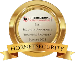 International Business Magazine - Best Security Awareness Training Provider Europe