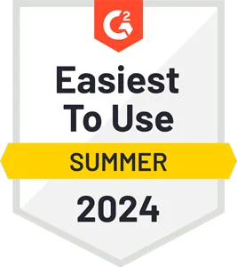 G2 Summer Award 2024 : Easiest To Use