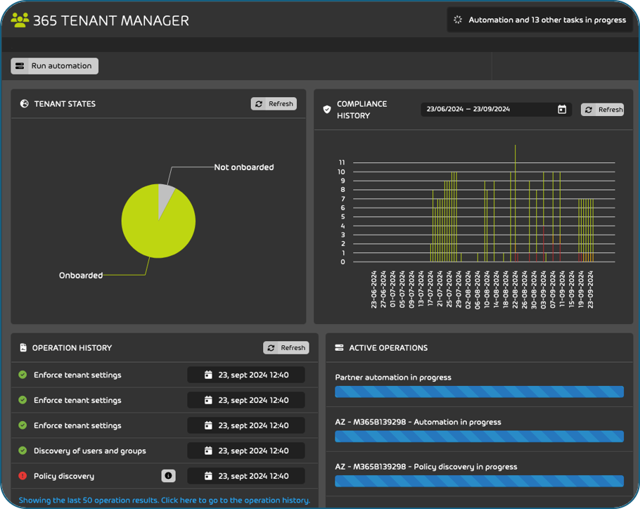 365 Multi-Tenant Manager Screenshot