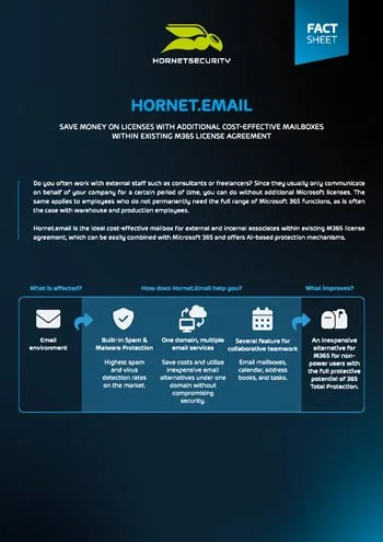 Fact Sheet Hornet.Email Cover