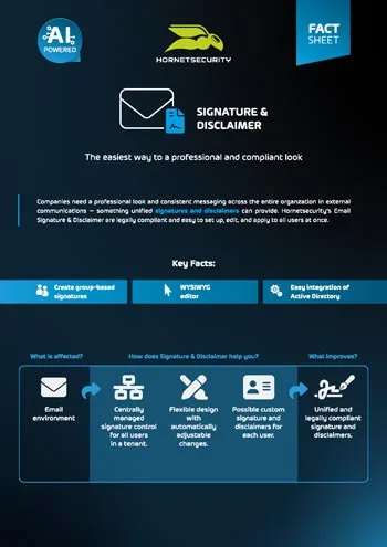 Fact Sheet Signature and Disclaimer Cover