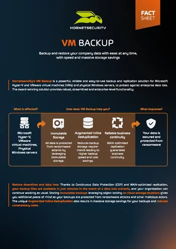 Fact Sheet VM Backup Cover