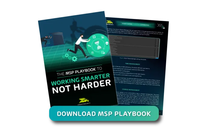 Preview of the eBook banner MSP Playbook