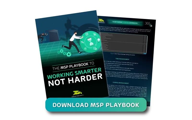 Preview of the eBook banner MSP Playbook