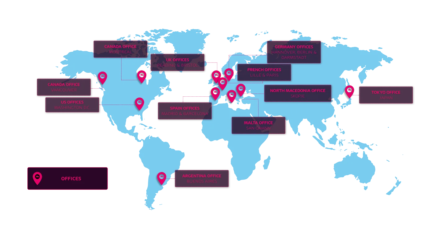 Worldmap Hornetsecurity