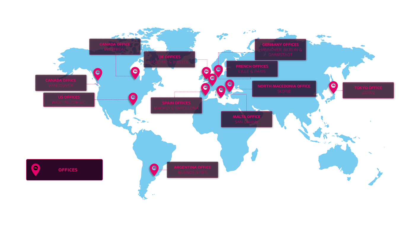 Worldmap Hornetsecurity