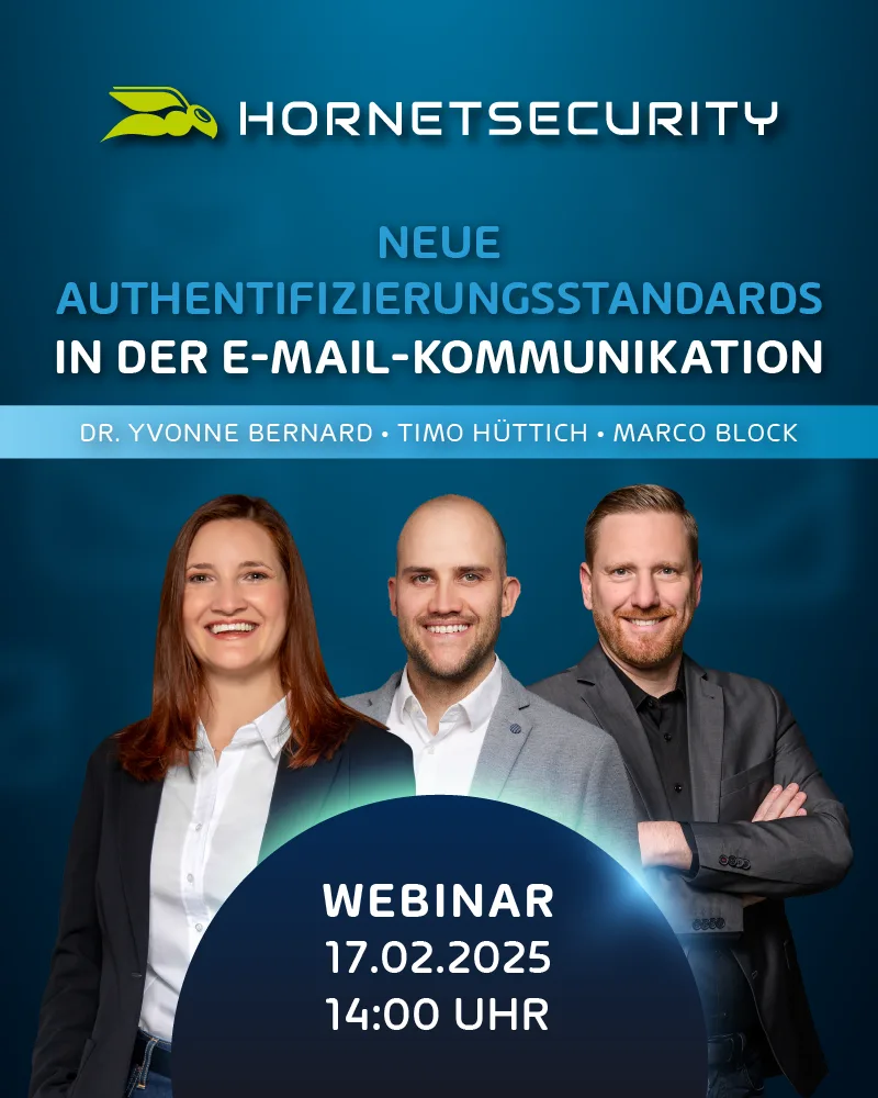 Webinar: Neue Authentifizierungsstandards in der E-Mail-Kommunikation