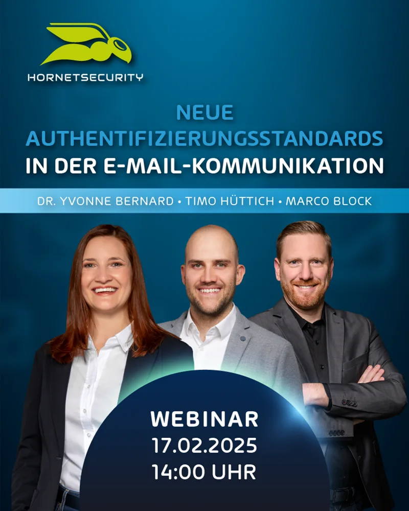 Webinar: Neue Authentifizierungsstandards in der E-Mail-Kommunikation